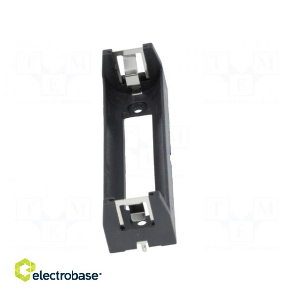 Holder | Leads: for PCB | Size: MR18650 | Batt.no: 1 | Colour: black image 5