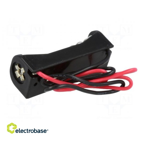 Holder | Leads: cables | Size: N,R1 | Batt.no: 1 | Colour: black | 150mm image 6