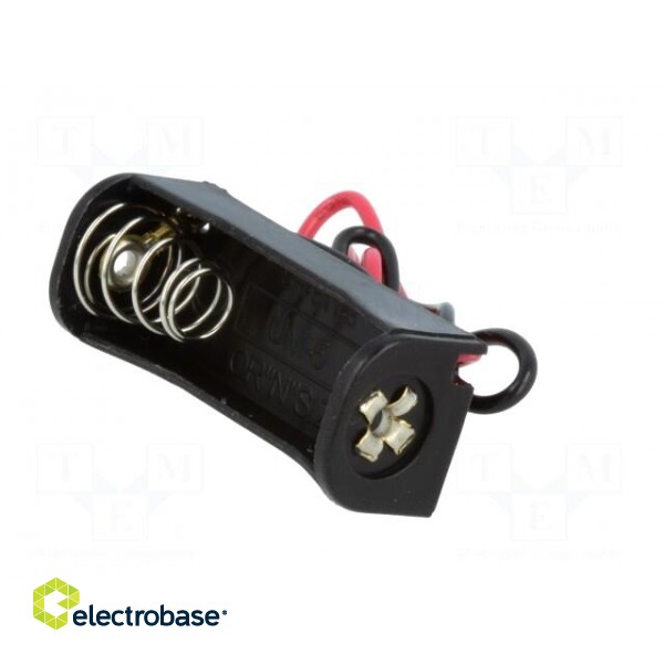 Holder | Leads: cables | Size: N,R1 | Batt.no: 1 | Colour: black | 150mm image 4