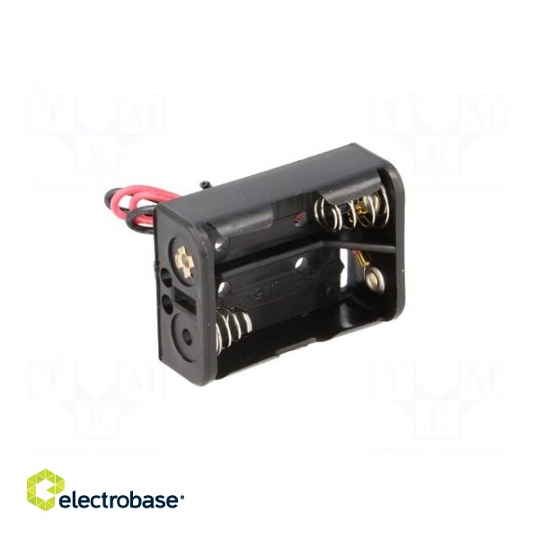 Holder | Leads: cables | Size: N,R1 | Batt.no: 2 | Colour: black | 150mm image 2