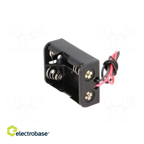 Holder | Leads: cables | Size: N,R1 | Batt.no: 2 | Colour: black | 150mm image 4