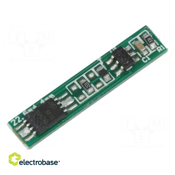 PCB protection | Li-Ion | 22.5x4.4x2mm | 2.5A | 3.6VDC image 1