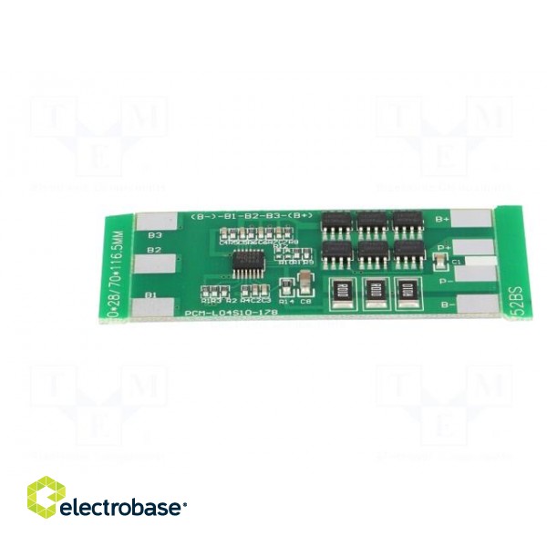 PCB protection | Li-Ion | 60x28x3.5mm | 10A | 14.8VDC image 3