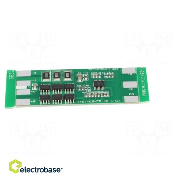 PCB protection | Li-Ion | 60x28x3.5mm | 10A | 14.8VDC paveikslėlis 7