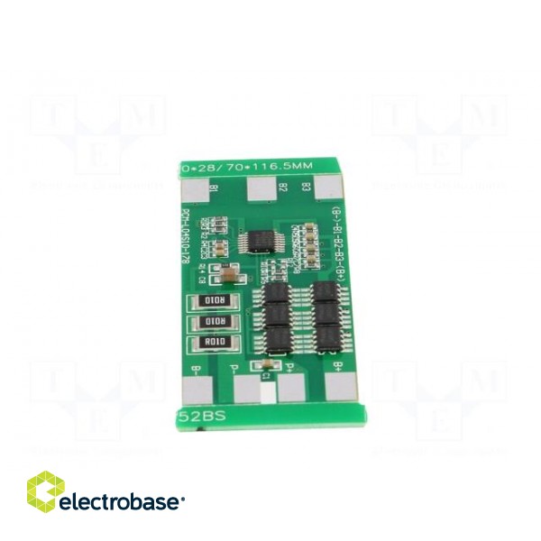 PCB protection | Li-Ion | 60x28x3.5mm | 10A | 14.8VDC paveikslėlis 5