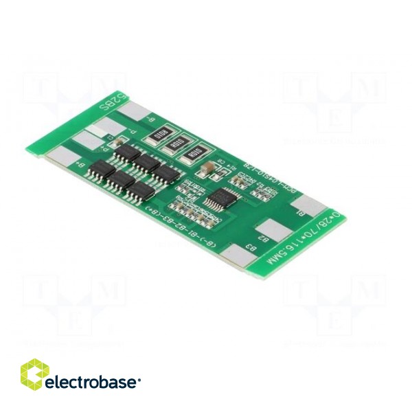 PCB protection | Li-Ion | 60x28x3.5mm | 10A | 14.8VDC paveikslėlis 8