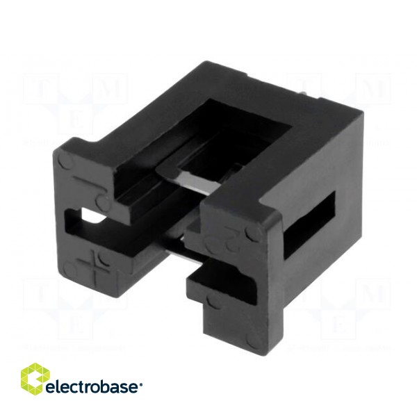 Socket | Mounting: THT,vertical | Batt.no: 1 | Ø: 20mm | 21.4mm image 1