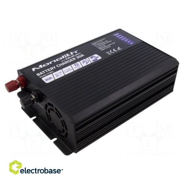 Charger: for rechargeable batteries | 30A | 12÷15VDC | 88% фото 2