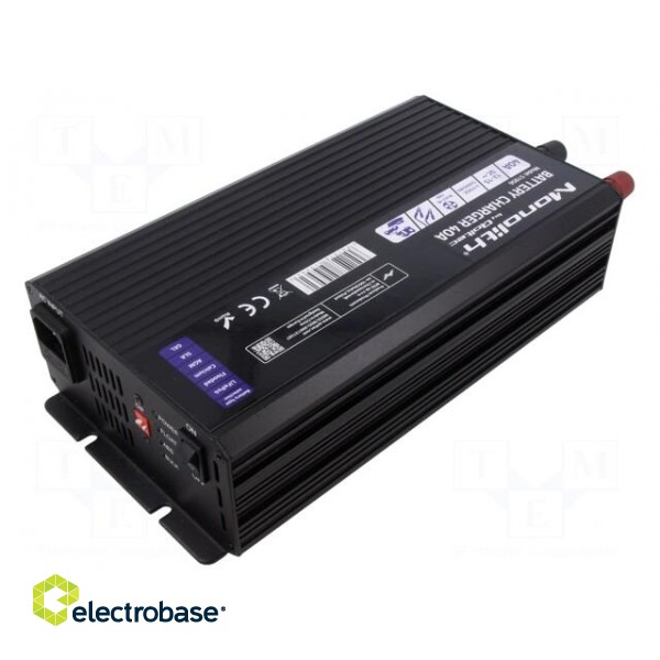 Charger: for rechargeable batteries | 40A | 12÷15VDC | 88% image 1