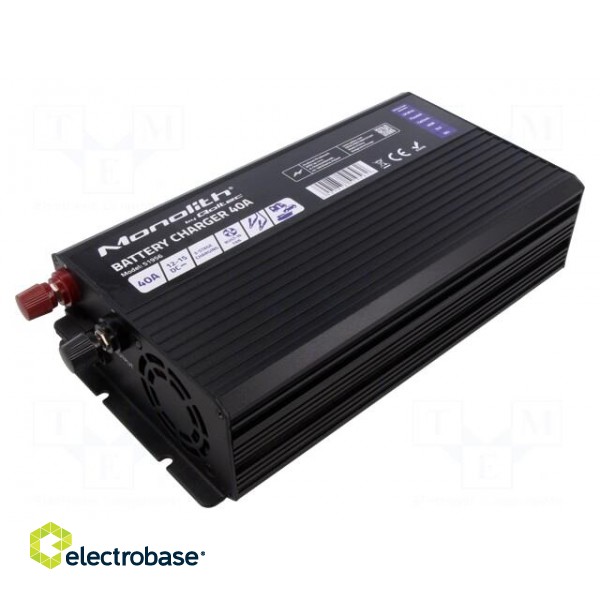 Charger: for rechargeable batteries | 40A | 12÷15VDC | 88% фото 2