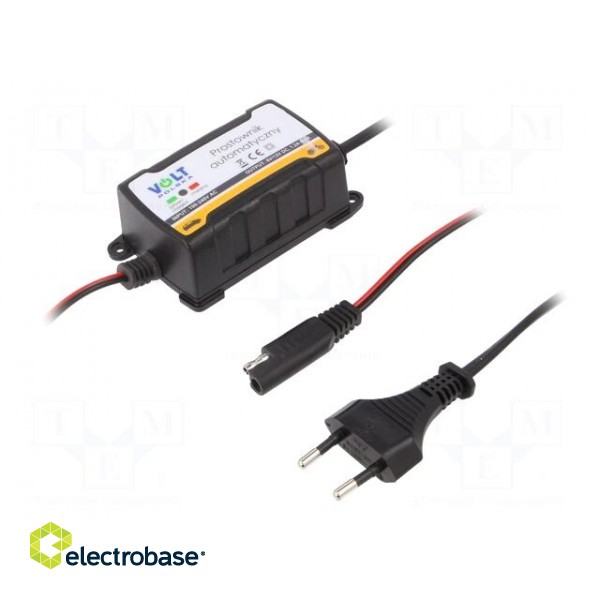 Charger: for rechargeable batteries | 6/12V | 1.2A | IP65 image 1
