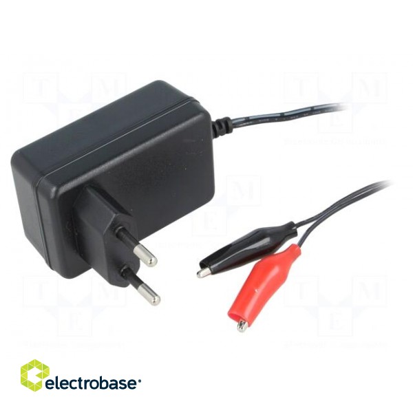 Charger for 12V lead battery 1.2A 4÷12Ah 14.4V charging voltage, current 1.2A