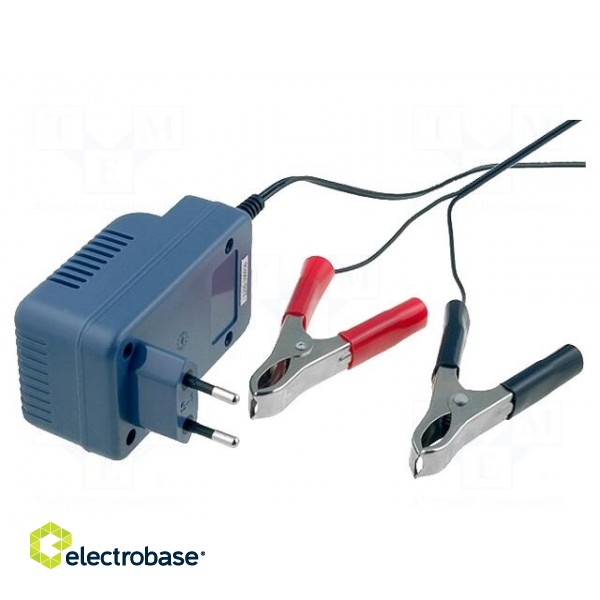Charger: for rechargeable batteries | acid-lead | 300mA | Plug: EU