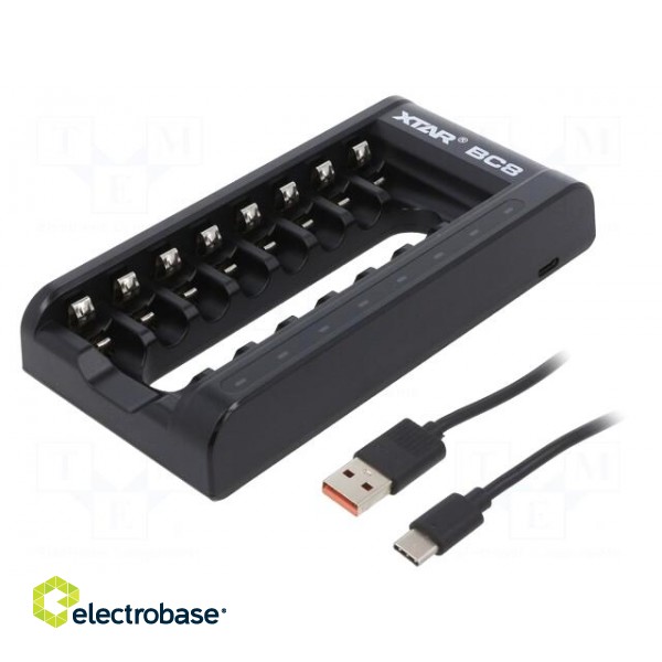 Charger: for rechargeable batteries | Li-Ion,Ni-MH | 0.5A image 1