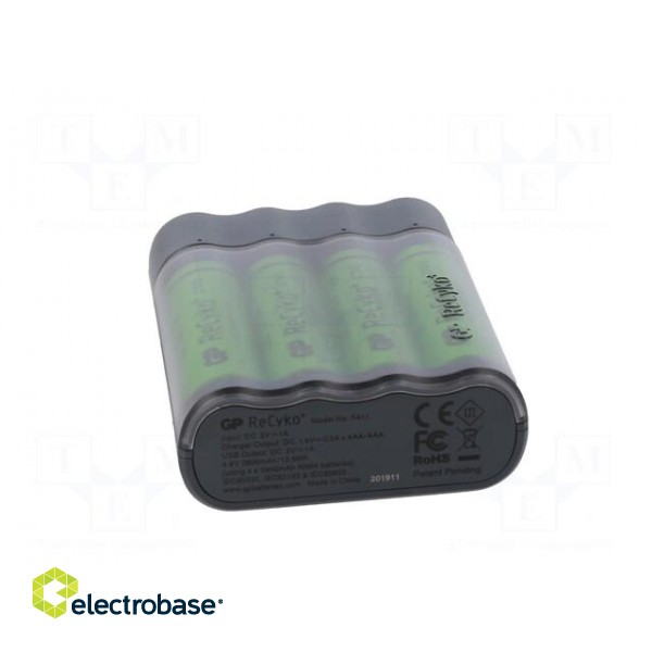 Charger: for rechargeable batteries | Ni-MH | Size: AA,AAA image 5