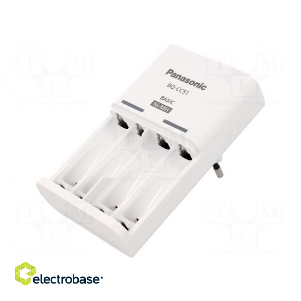 Charger: for rechargeable batteries | Ni-MH | Size: AA,AAA,R03,R6 image 1