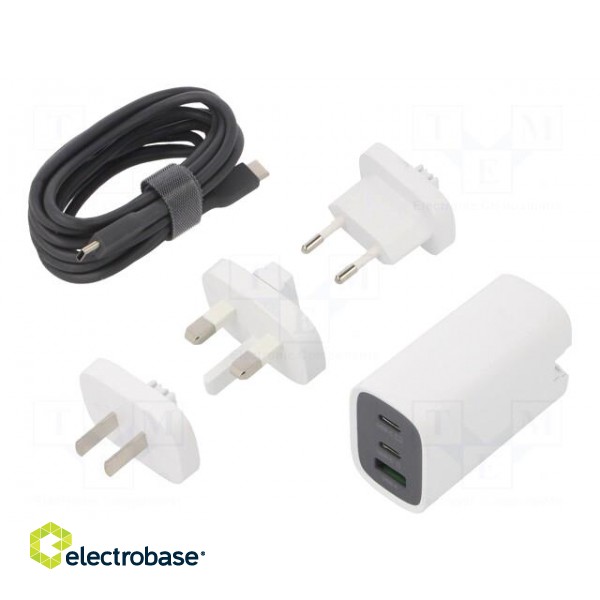 Charger: USB | 4.5A | Out: USB A socket,USB C socket x2 | 5/9/15/20V paveikslėlis 1