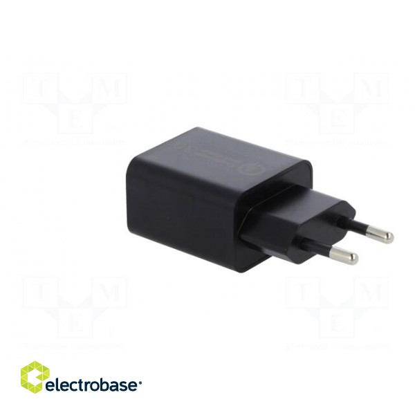 Charger: USB | Usup: 100÷240VAC | Out: USB | Plug: EU | 5/9/12V | 3A | 18W image 4