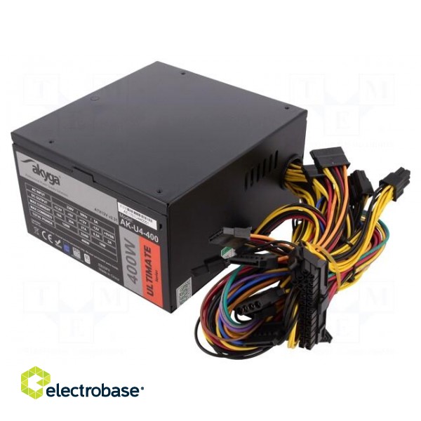 Power supply: computer | ATX | 400W | Features: fan 12cm image 1