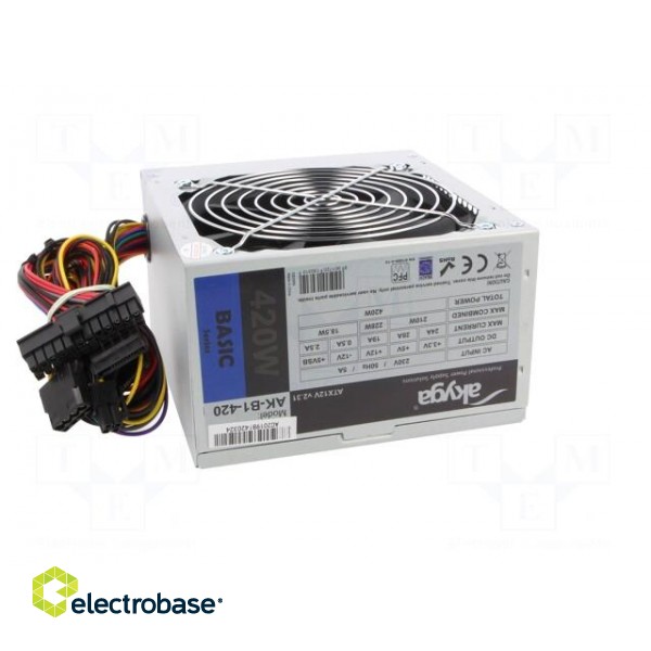 Power supply: computer | ATX | 420W | 3.3/5/12V | Features: fan 12cm image 9