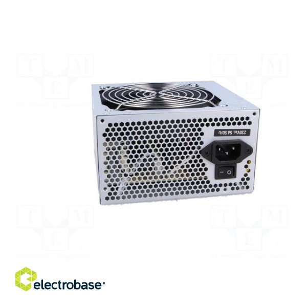 Power supply: computer | ATX | 500W | 3.3/5/12V | Features: fan 12cm image 3