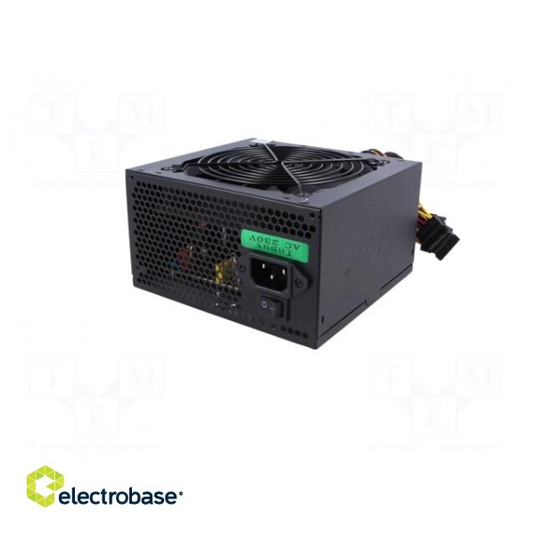 Power supply: computer | ATX | 600W | Features: fan 12cm image 5