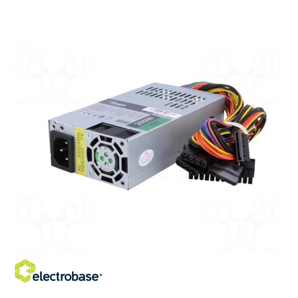 Power supply: computer | ITX | 200W | 3.3/5/12V | Features: fan 4cm image 2