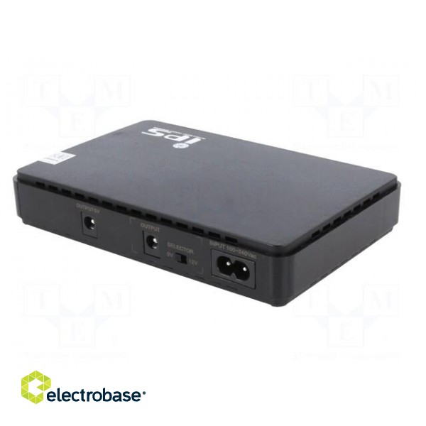 Power supply: router UPS | 160x105x28mm | 30W | No.of out.sockets: 2 image 6