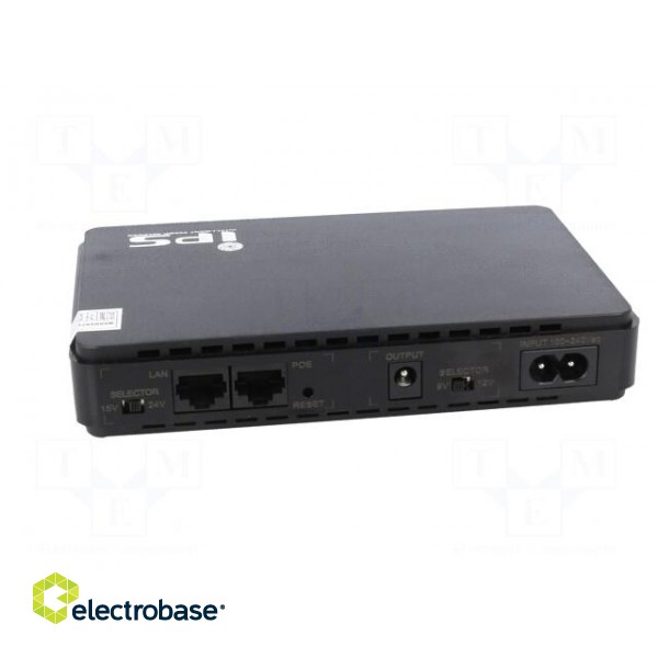 Power supply: router UPS | 160x105x28mm | 30W | No.of out.sockets: 3 фото 5