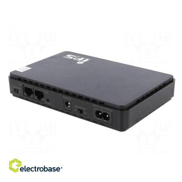 Power supply: router UPS | 160x105x28mm | 30W | No.of out.sockets: 3 фото 6