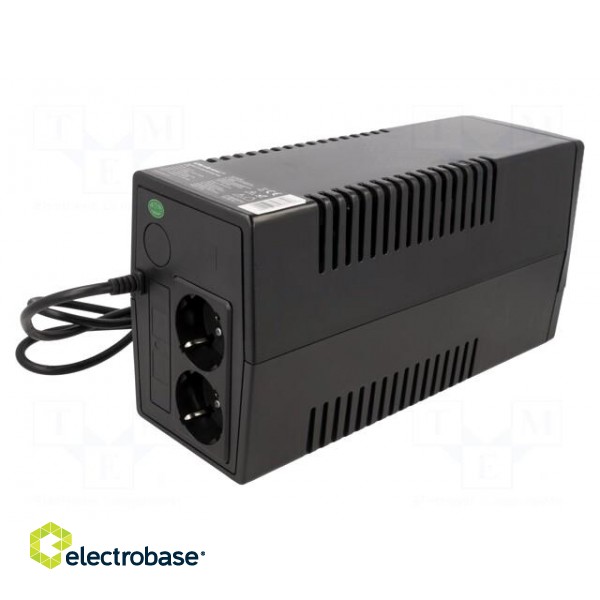 Power supply: UPS | 360W | 650VA | Uin: 140÷300V | 275x92x140mm | 0÷40°C фото 2