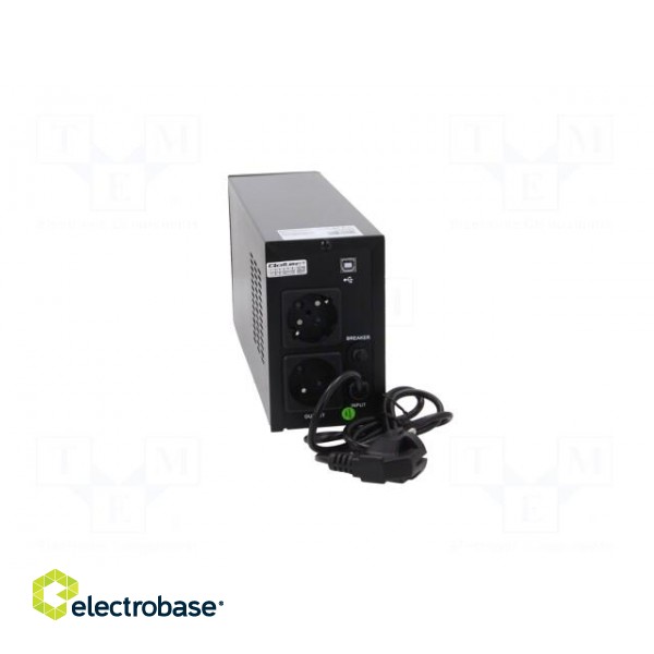 Power supply: UPS | 480W | 800VA | 90x320x142mm | No.of out.sockets: 3 image 5