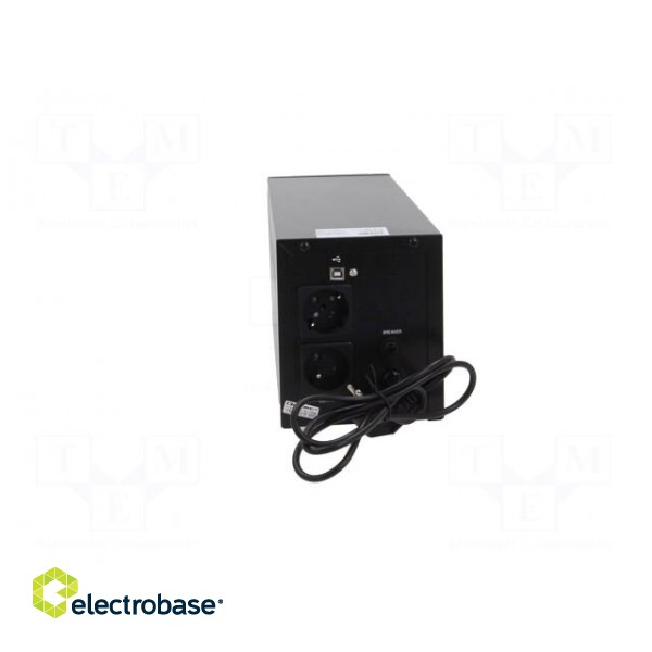 Power supply: UPS | 90x320x142mm | 600W | 1kVA | No.of out.sockets: 3 фото 5