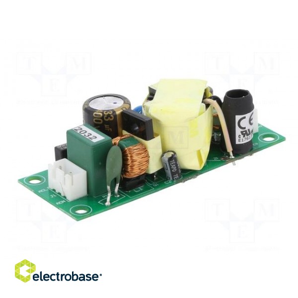 Power supply: switched-mode | open | 25W | 90÷264VAC | 15VDC | 1.67A image 2