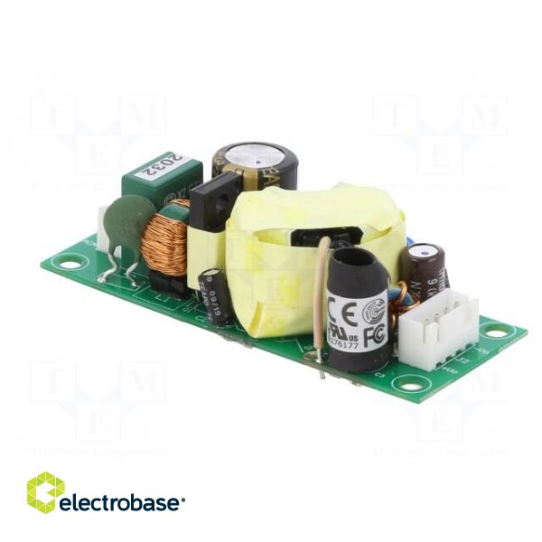 Power supply: switched-mode | open | 25W | 90÷264VAC | 15VDC | 1.67A image 4