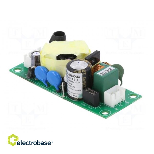 Power supply: switched-mode | open | 25W | 90÷264VAC | 15VDC | 1.67A image 9