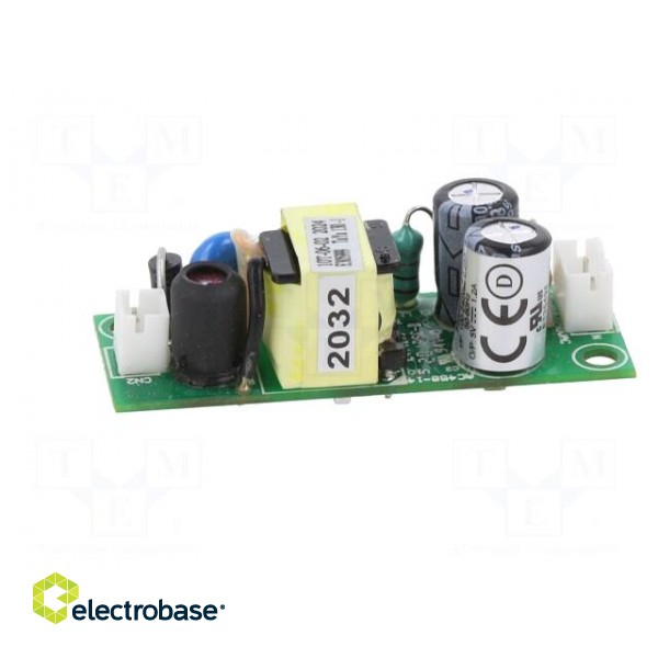 Power supply: switched-mode | open | 6W | 90÷264VAC | 5VDC | 1.2A | 78% image 3