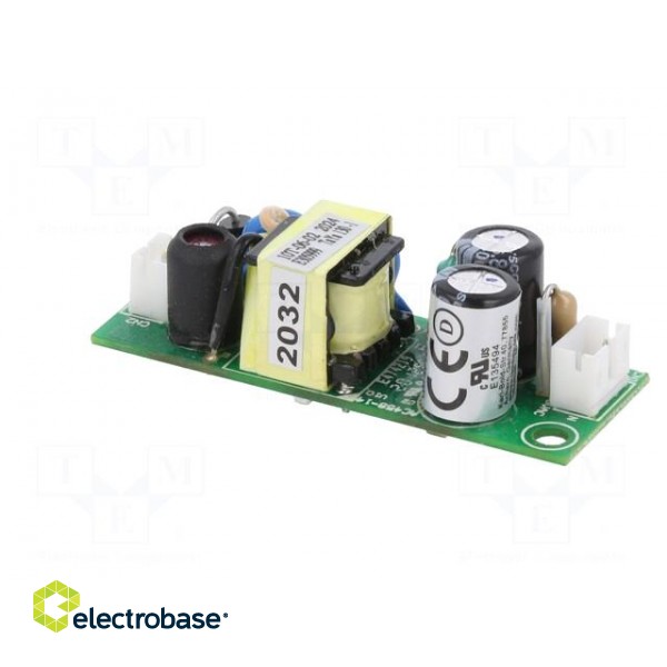 Power supply: switched-mode | open | 6W | 90÷264VAC | 5VDC | 1.2A | 78% image 4
