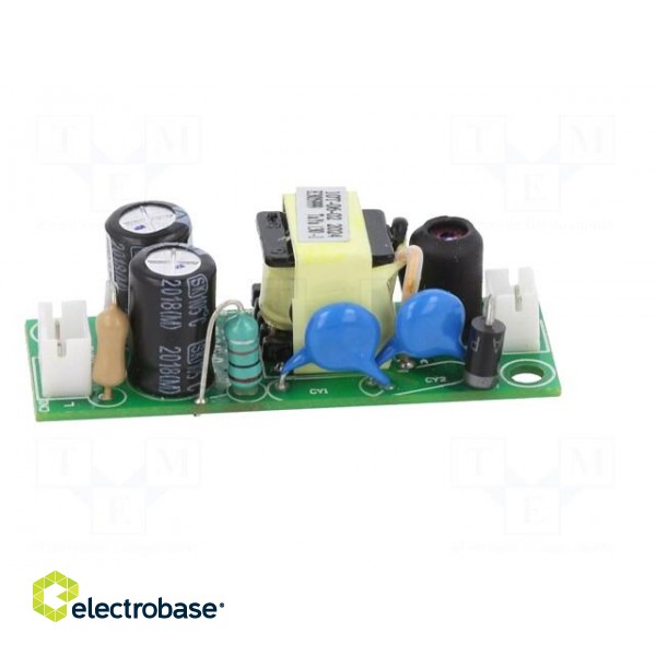 Power supply: switched-mode | open | 6W | 90÷264VAC | 5VDC | 1.2A | 78% фото 8