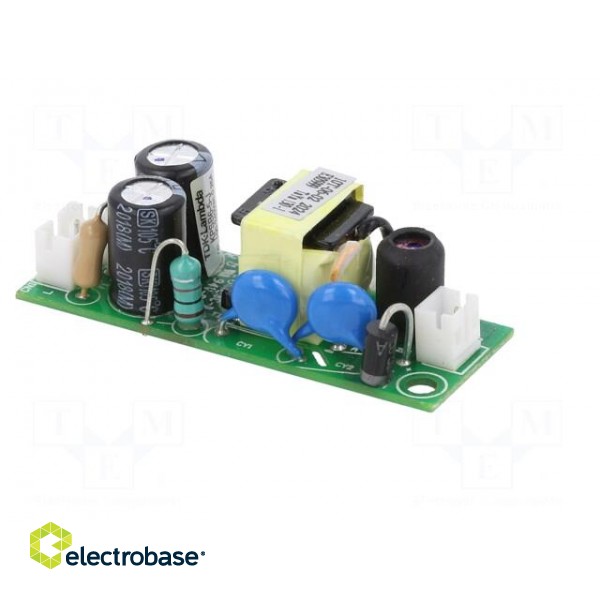 Power supply: switched-mode | open | 6W | 90÷264VAC | 5VDC | 1.2A | 78% фото 9