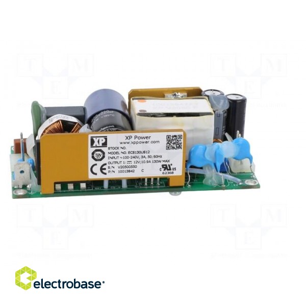 Power supply: switched-mode | open | 130W | 80÷264VAC | OUT: 1 | 12VDC image 3