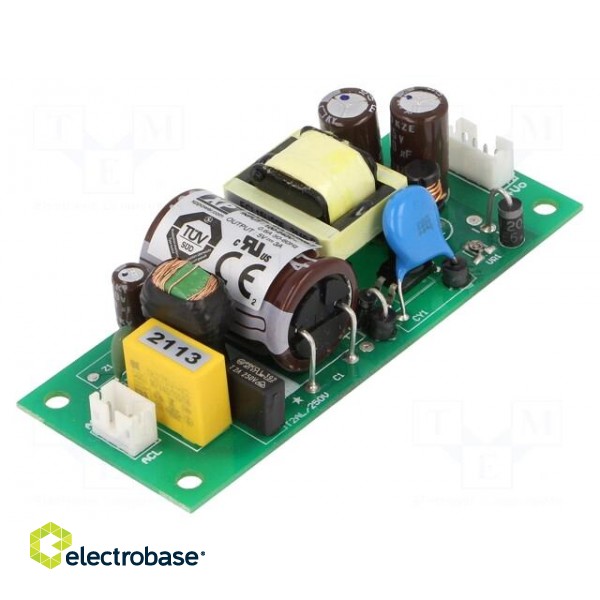 Power supply: switched-mode | open | 15W | 120÷370VDC | 85÷264VAC image 1
