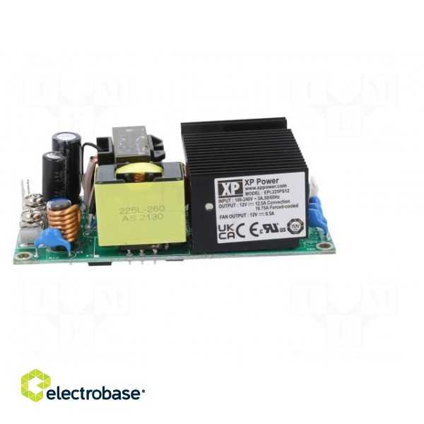 Power supply: switched-mode | open | 225W | 80÷264VAC | OUT: 1 | 12VDC фото 7