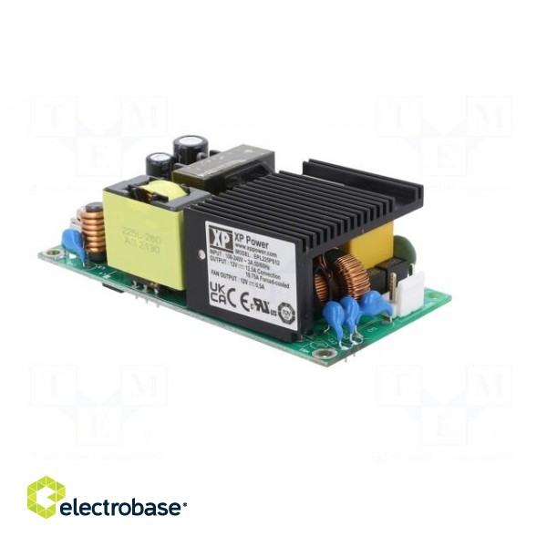 Power supply: switched-mode | open | 225W | 80÷264VAC | OUT: 1 | 12VDC фото 8