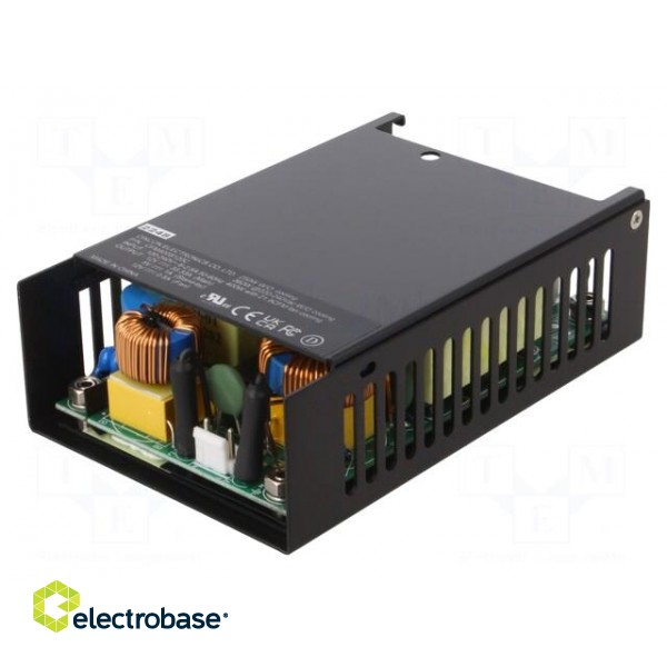 Power supply: switched-mode | open | 370/400W | 80÷264VAC | 12VDC image 1