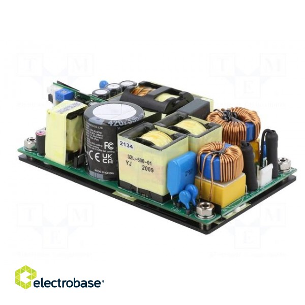 Power supply: switched-mode | open | 500W | 80÷264VAC | 24VDC | 15.83A image 4