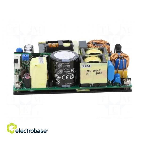 Power supply: switched-mode | open | 500W | 80÷264VAC | 24VDC | 15.83A image 3