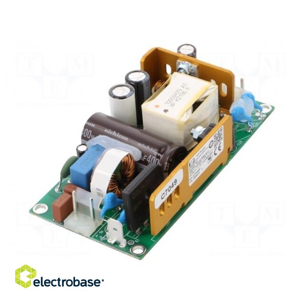 Power supply: switched-mode | open | 65W | 80÷264VAC | OUT: 1 | 12VDC фото 1