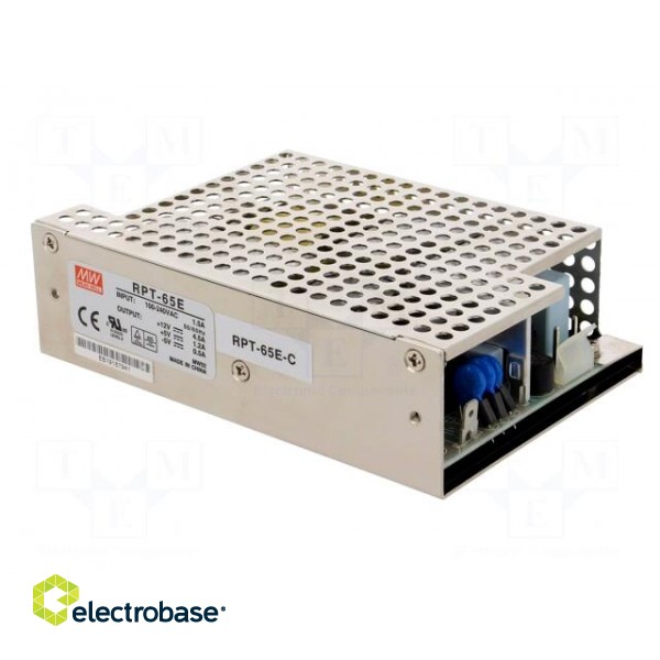Power supply: switched-mode | modular | 62.5W | 127÷370VDC | OUT: 3 фото 4