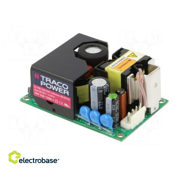 Power supply: switched-mode | open | 100W | 120÷370VDC | 85÷264VAC paveikslėlis 4